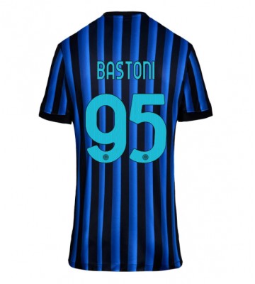 Inter Milan Alessandro Bastoni #95 Hjemmebanetrøje Dame 2025-26 Kortærmet
